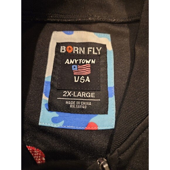 Born Fly full zip jacket size XXL Anytown USA The World is Ours Power to the Fly - Picture 4 of 8